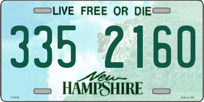 NH license plate 3352160