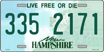 NH license plate 3352171