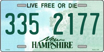 NH license plate 3352177