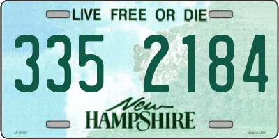 NH license plate 3352184