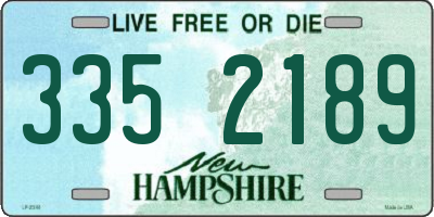 NH license plate 3352189