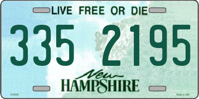 NH license plate 3352195