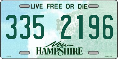 NH license plate 3352196