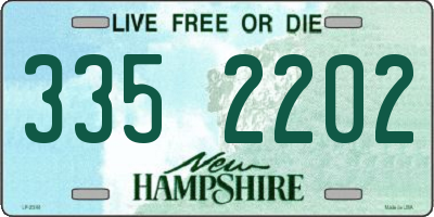 NH license plate 3352202