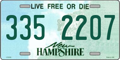 NH license plate 3352207