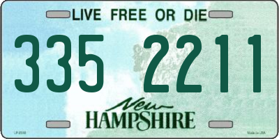 NH license plate 3352211