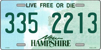 NH license plate 3352213