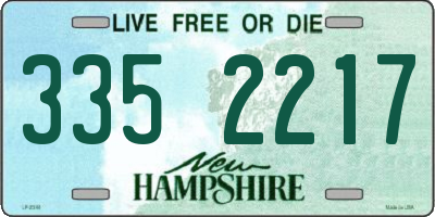 NH license plate 3352217