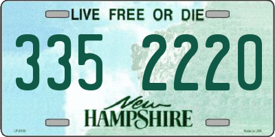 NH license plate 3352220