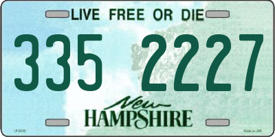 NH license plate 3352227