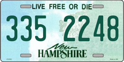 NH license plate 3352248