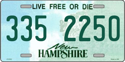 NH license plate 3352250