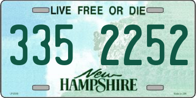 NH license plate 3352252