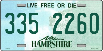 NH license plate 3352260