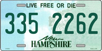 NH license plate 3352262