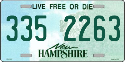 NH license plate 3352263