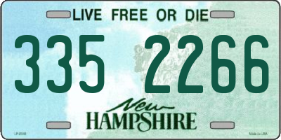 NH license plate 3352266