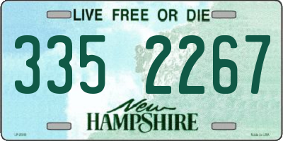 NH license plate 3352267