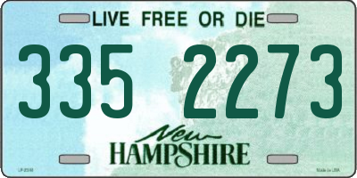 NH license plate 3352273
