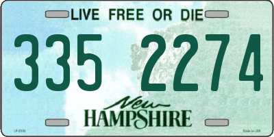 NH license plate 3352274