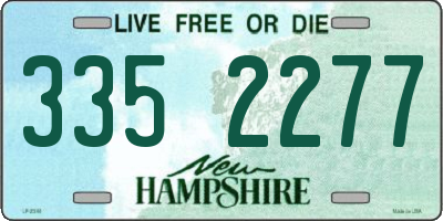 NH license plate 3352277