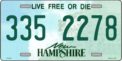 NH license plate 3352278