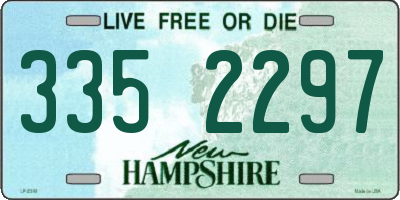 NH license plate 3352297