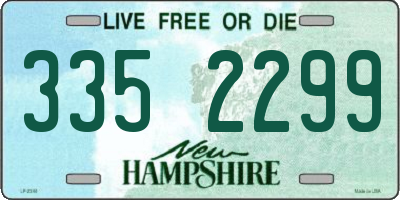 NH license plate 3352299