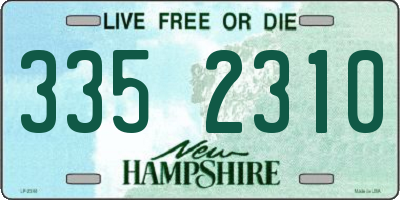 NH license plate 3352310