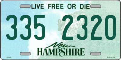 NH license plate 3352320