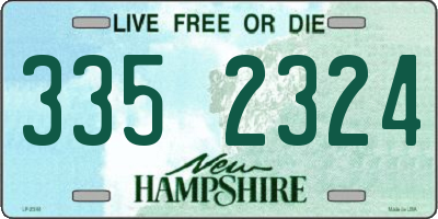 NH license plate 3352324