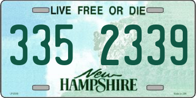 NH license plate 3352339