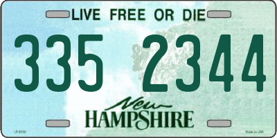 NH license plate 3352344