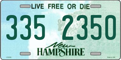NH license plate 3352350