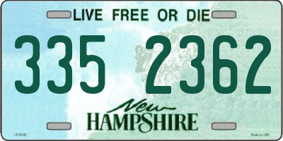 NH license plate 3352362