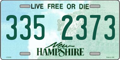 NH license plate 3352373