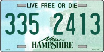 NH license plate 3352413