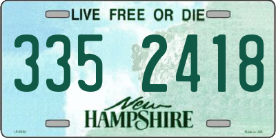 NH license plate 3352418