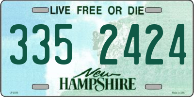 NH license plate 3352424
