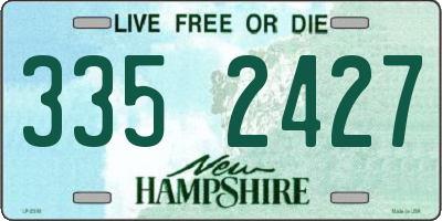NH license plate 3352427
