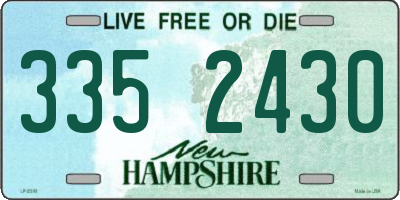 NH license plate 3352430
