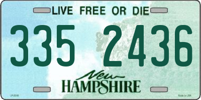 NH license plate 3352436