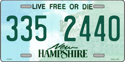 NH license plate 3352440