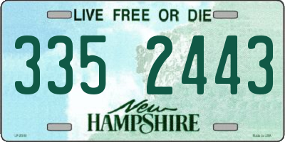 NH license plate 3352443