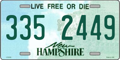 NH license plate 3352449