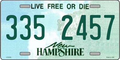NH license plate 3352457