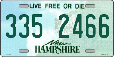 NH license plate 3352466