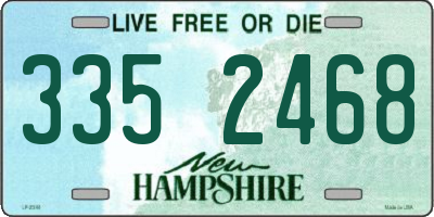 NH license plate 3352468