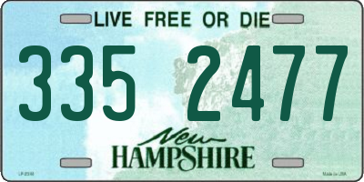 NH license plate 3352477