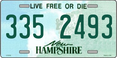 NH license plate 3352493